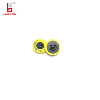 Responsive 134.2Khz LF Rfid Basf Tpu Fdx Round Cattle Sheep Ear Tag For Farm Tracking