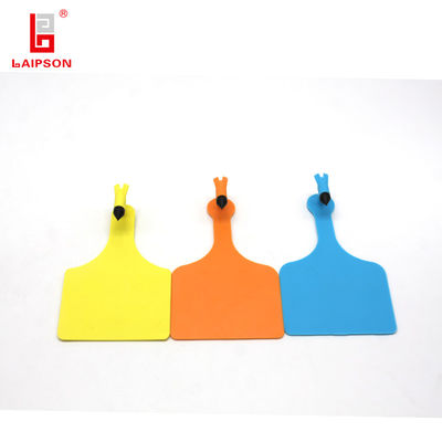 One Piece 125*78mm Z Tag Ear Tags Single Cattle Tracking