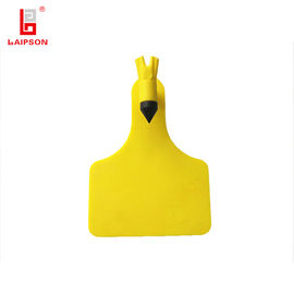 Polyurethane 84mm 62mm Colored Cattle Ear Tags , Printed Ear Tags For Cattle
