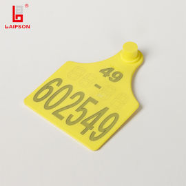 Closed Head Uhf Cattle Tags , Rfid Ear Tags For Cattle 860-960mhz ISO1800-6c