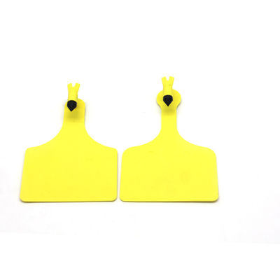 One Piece 125*78mm Z Tag Ear Tags Single Cattle Tracking